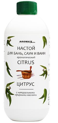 Настой ароматический Aroma'Saules для бань, саун и ванн "Цитрус", 400 мл