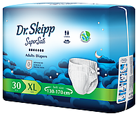 Подгузники для взрослых Dr. Skipp Super Safe XL, (размер 4, 130-170 см.) 30 шт.