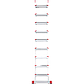 Лестница алюминиевая односекционная 9 ступеней 130 мм NV3217 Новая высота 3217109, фото 3
