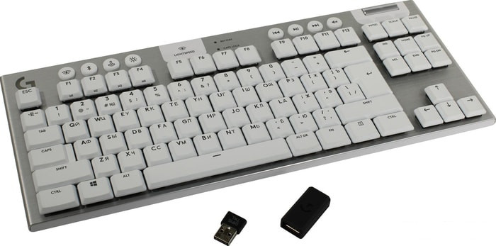 Клавиатура Logitech G915 TKL Lightspeed GL Tactile (серый) - фото 1 - id-p174737170