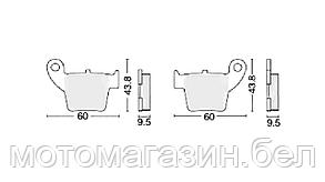 Колодки тормозные дисковые #20 X-TECH (semi-metallic) полуметаллические