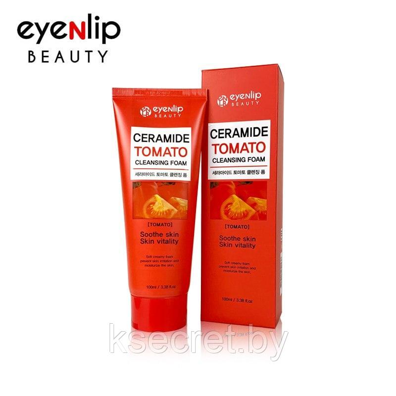 Пенка для умывания с экстрактом томата Eyenlip CERAMIDE TOMATO CLEANSING FOAM, 100 мл. - фото 1 - id-p193980942