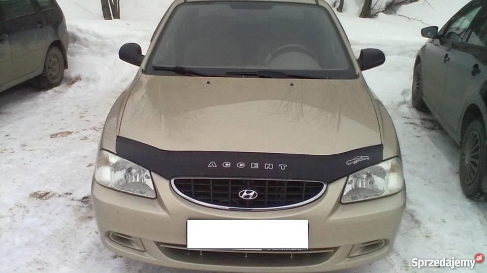 Дефлектор капота - мухобойка, Hyundai Accent II 1999-2005, 2001-... сборка ТАГАЗ, VIP TUNING - фото 1 - id-p143772357