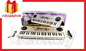 BF-530B2 Детский синтезатор пианино с микрофоном и USB, запись, 49 клавиш