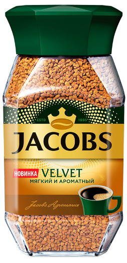 Кофе Jacobs Velvet 95г. растворимый ст.б.