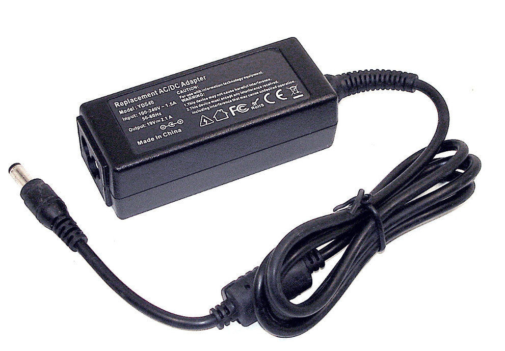 Зарядка (блок питания) для монитора LCD 19V 2.1A 40W, штекер (5.5х2.5мм) - фото 1 - id-p193987352