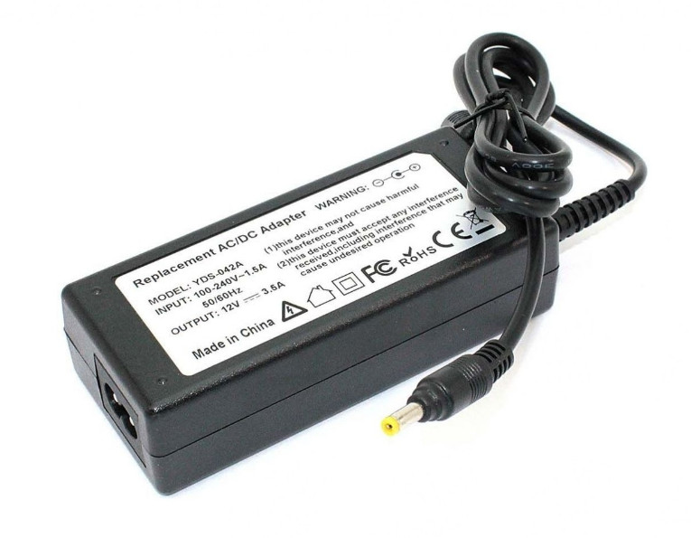 Зарядка (блок питания) для монитора LCD 12V 3.5A 42W, штекер (4.0х1.7мм) - фото 1 - id-p193990493