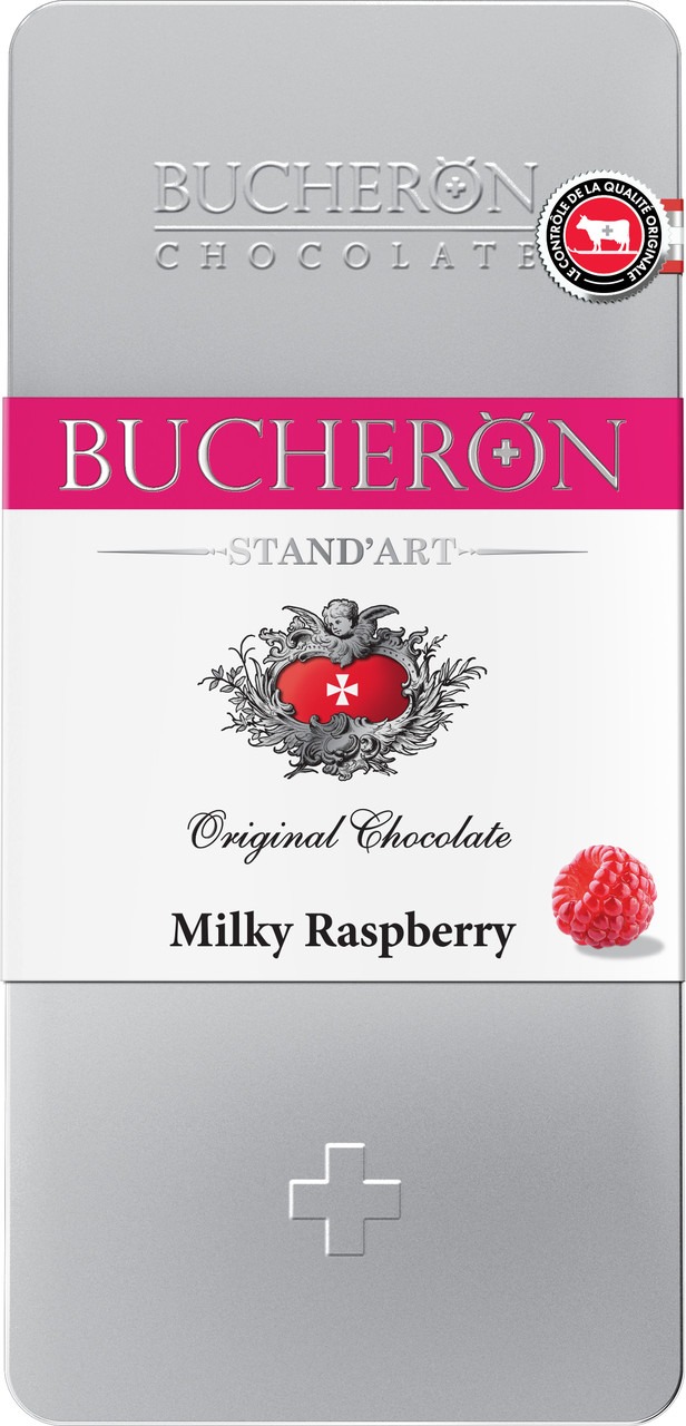 Молочный шоколад Bucheron STAND'ART с кусочками малины, 100 гр - фото 1 - id-p150726418