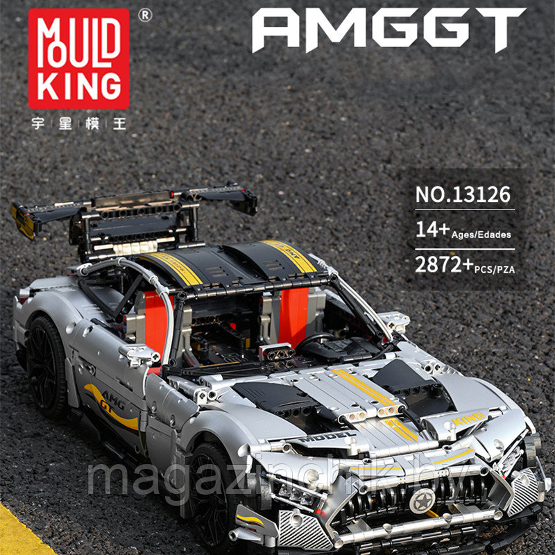 Конструктор Мерседес AMG GT 1:8 QuickSilver, Mould King 13126 Техник - фото 9 - id-p193992209