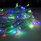Гирлянда светодиодная новогодняя на елку (RGB, разноцветная) 12 м / 8 режимов свечения, фото 2