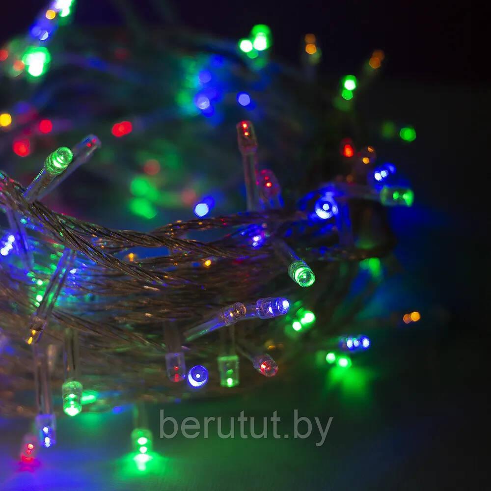 Гирлянда светодиодная новогодняя на елку (RGB, разноцветная) 16 м - фото 5 - id-p193992167