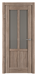 Межкомнатная дверь с покрытием экошпон Палермо 2 ДЧ стекло бронза