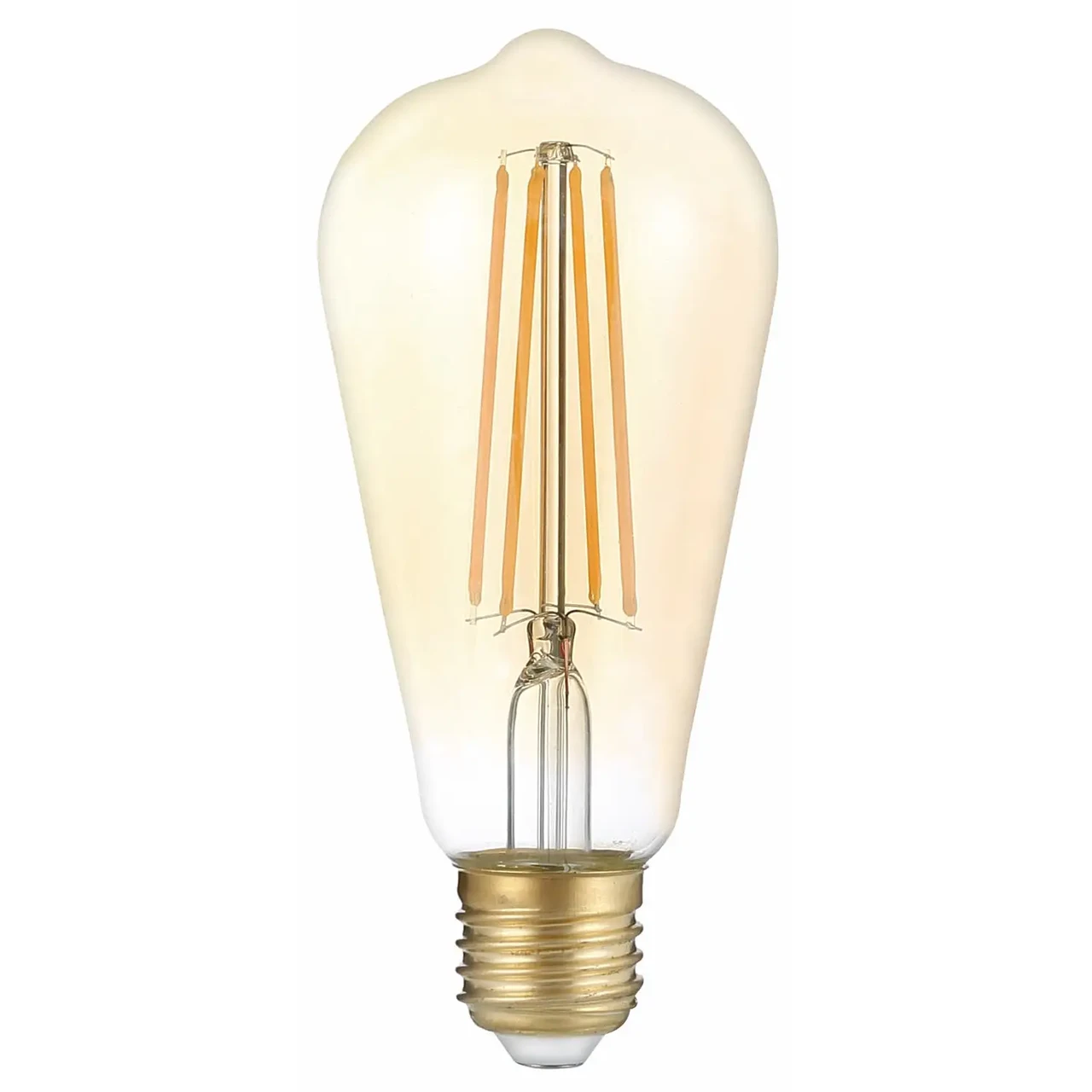 Лампа Gauss Filament ST64 8W 740lm 2400К Е27 golden LED - фото 2 - id-p193995712
