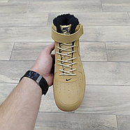 Кроссовки Nike Air Force 1 Mid 07 Flax с мехом, фото 3