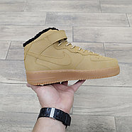 Кроссовки Nike Air Force 1 Mid 07 Flax с мехом, фото 2