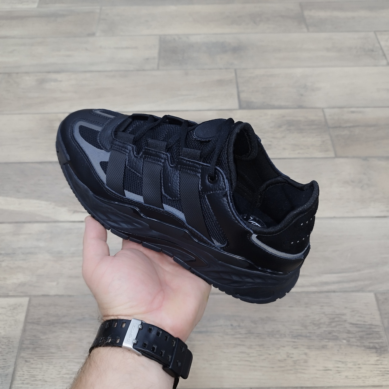 Кроссовки Adidas Niteball Full Black - фото 2 - id-p193894878