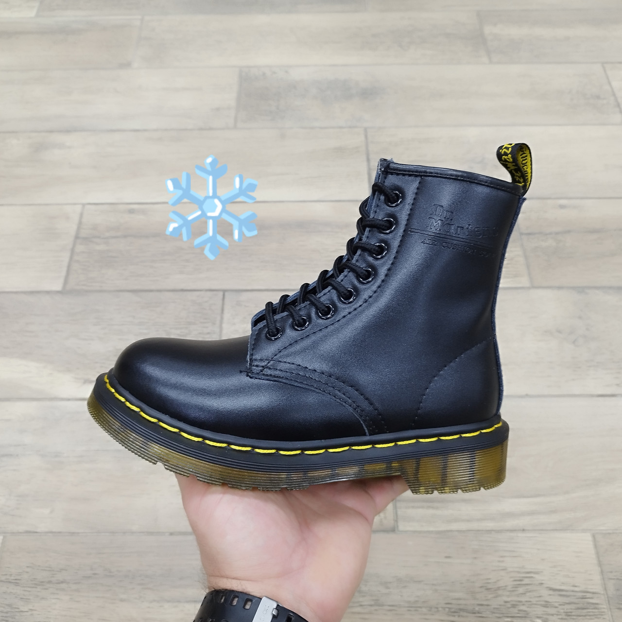 Ботинки Dr. Martens 1460 Black с мехом 37