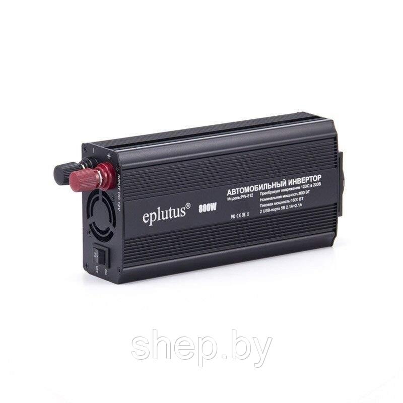 Автомобильный инвертор Eplutus PW-812, 12V, 800Вт, 2xUSB, 2.1А - фото 1 - id-p193997610