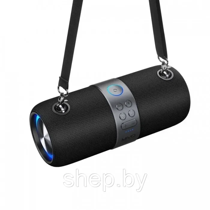 Портативная беспроводная Bluetooth колонка с LED-подсветкой Mivo M11 Black 15 Ватт с радио СУПЕРЗВУК! - фото 1 - id-p193997778
