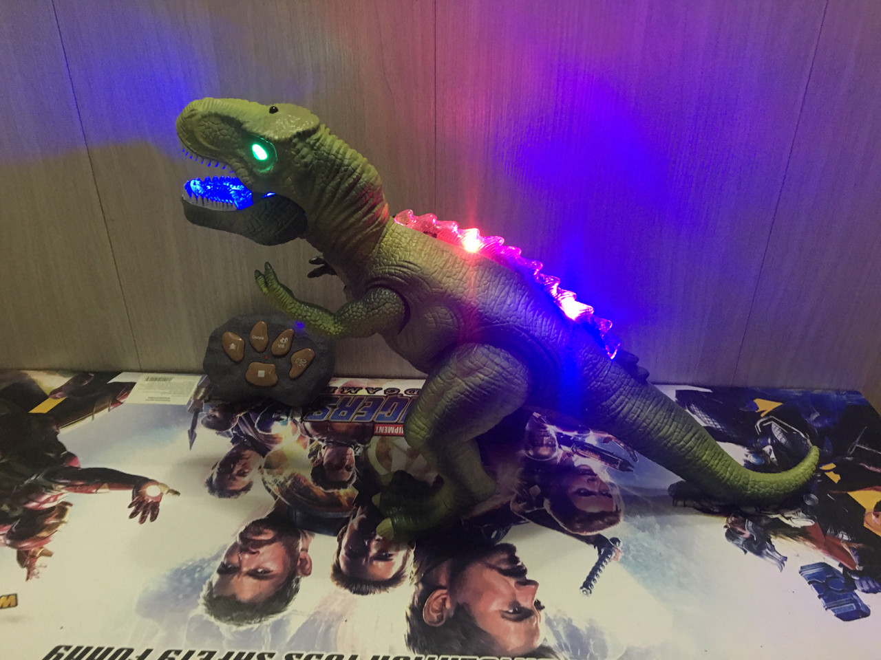 Радиоуправляемая игрушка динозавр Тираннозавр Рекс 48 см свет звук - фото 7 - id-p193860421