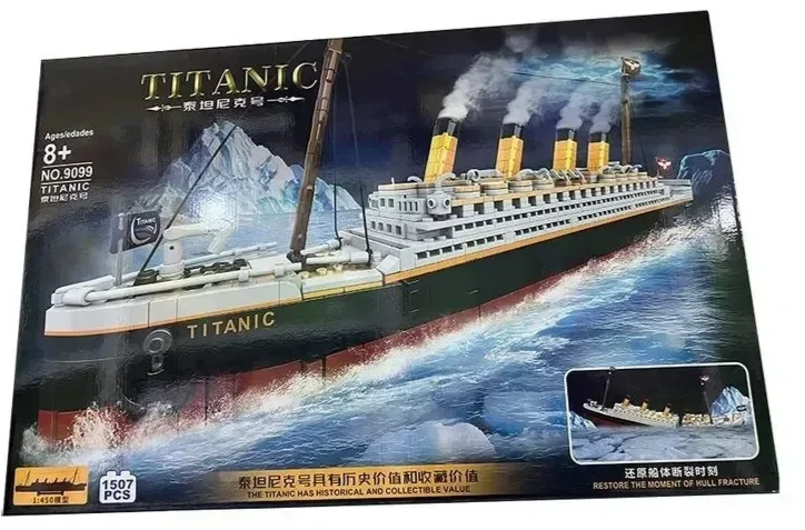 Конструктор "Титаник" SX 9099 (57 см) 1507 деталей - фото 1 - id-p193998089