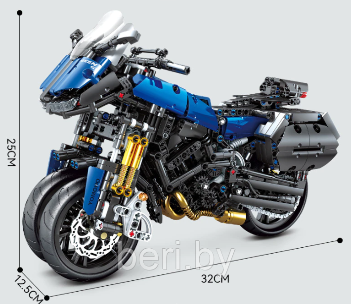 KY1056 Конструктор Kazi «Yamaha GT», 1180 деталей - фото 3 - id-p193998092