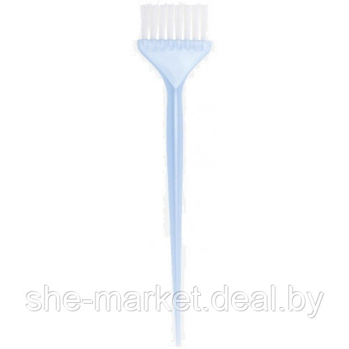 Кисть для окрашивания голубая с белой щетиной узкая (Dewal) - фото 1 - id-p193998278