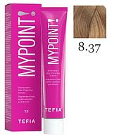 Перманентная крем-краска для волос MYPOINT, тон 8.37 светлый блондин золотисто-фиолетовый, 60 мл (TEFIA)