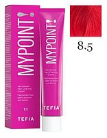 Перманентная крем-краска для волос MYPOINT, тон 8.5 светлый блондин красный, 60 мл (TEFIA)