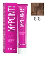 Перманентная крем-краска для волос MYPOINT, тон 8.8 светлый блондин коричневый, 60 мл (TEFIA)