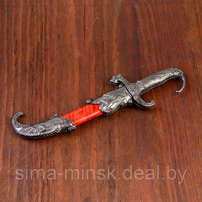 Сувенирный нож, 23 см рукоять в форме дракона - фото 2 - id-p194001952