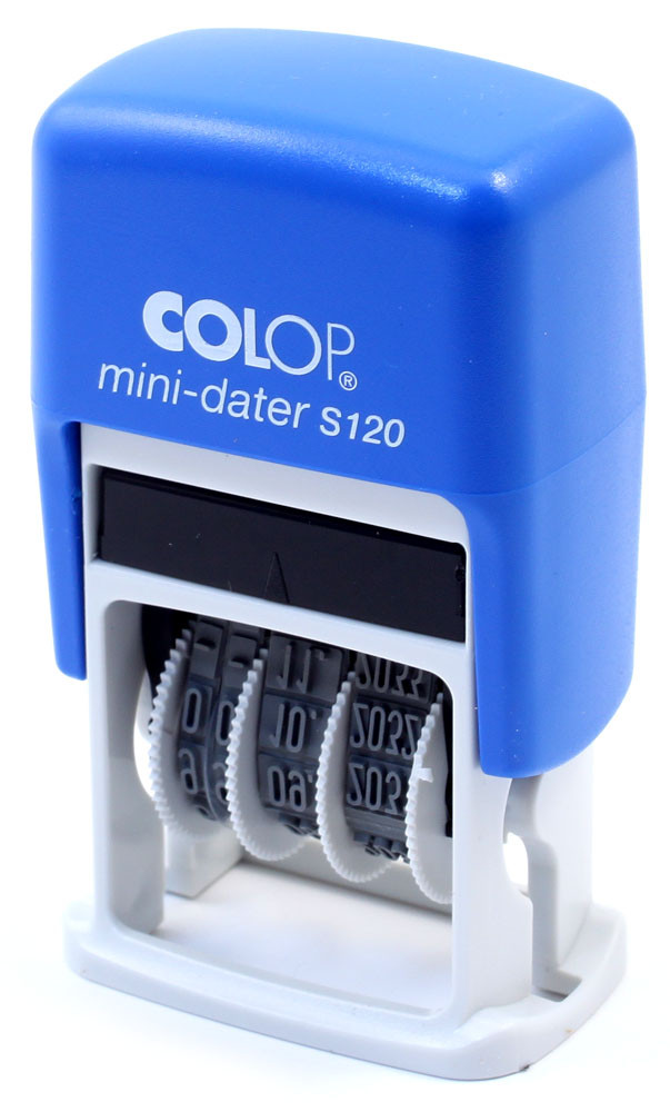 Мини-датер Colop S120 цифровой высота 3,8 мм, упаковка — ассорти
