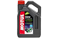 Масло Motul SNOWPOWER 2T EST моторное, полусинтетическое для двухтактных двигателей снегоходов, 4 литра