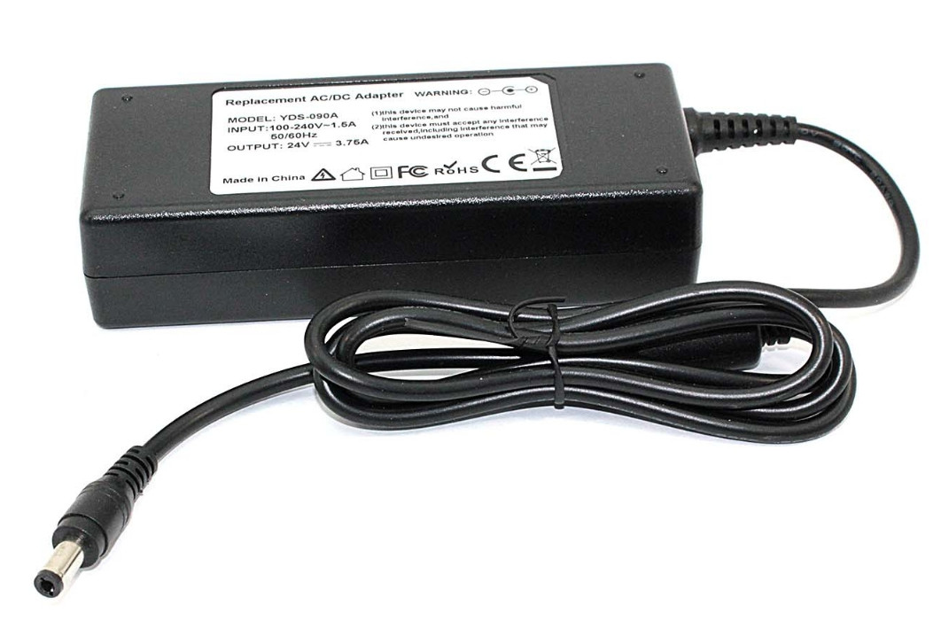Зарядка (блок питания) для монитора LCD 24V 3.75А 90W, штекер (5.5х2.5мм) - фото 1 - id-p194018472