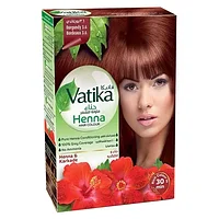 Хна для волос Ватика Бургунд, Vatika Henna Burgundy, 6 саше по 10г