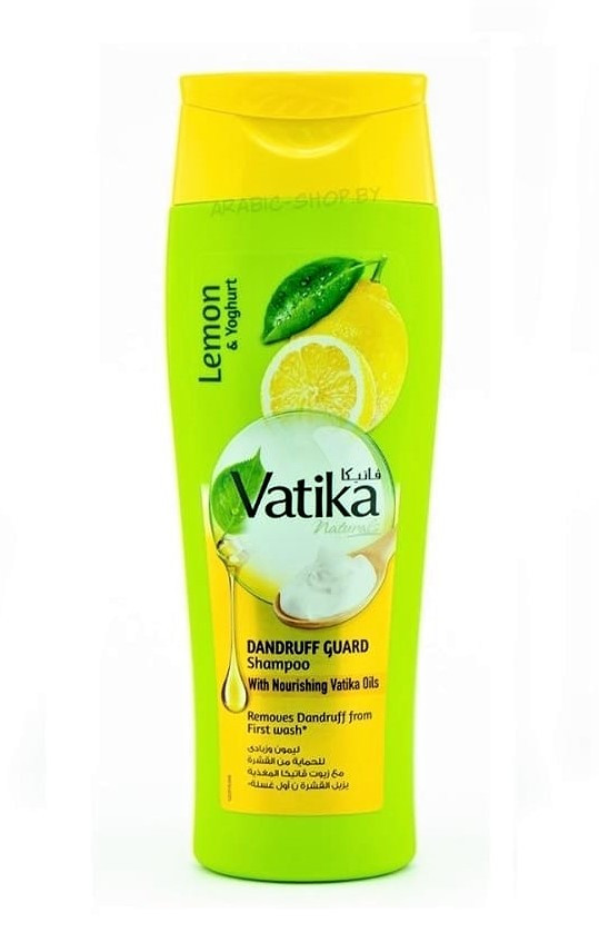 Шампунь против перхоти Vatika Dandruff Guard, 200 мл - лимон, йогурт, мята, чайное дерево - фото 1 - id-p51804577