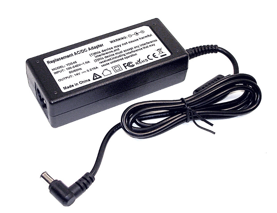 Зарядка (блок питания) для монитора LCD 14V 3.215A 45W, штекер (6.5х4.4мм) - фото 1 - id-p194018862