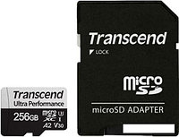 Карта памяти Transcend microSDXC 340S 256GB (с адаптером)