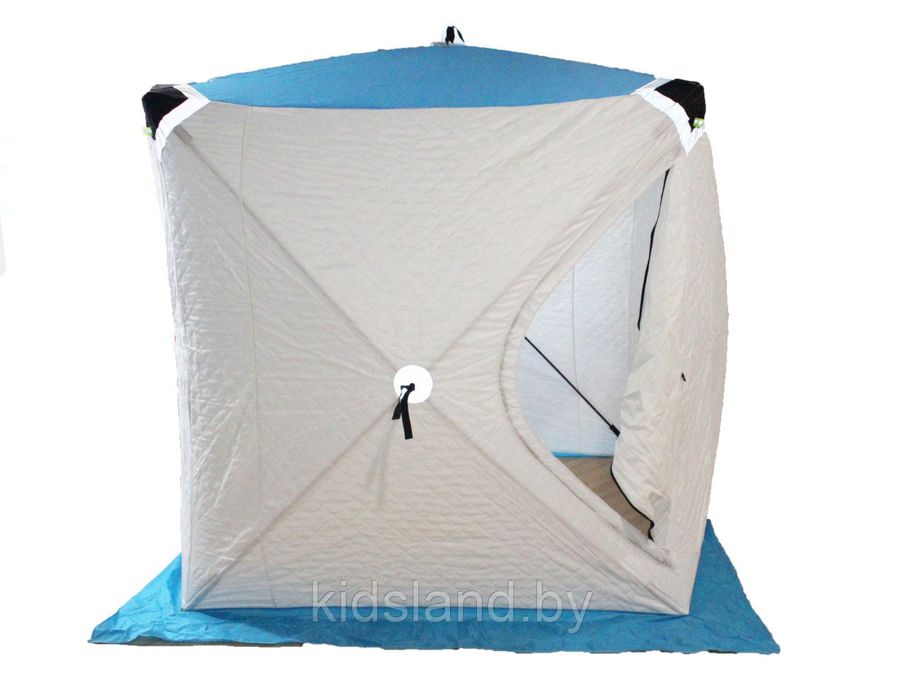 Палатка зимняя УТЕПЛЕННАЯ куб 1,8 х1,8 м, nylon 300D thermal - фото 3 - id-p193065357