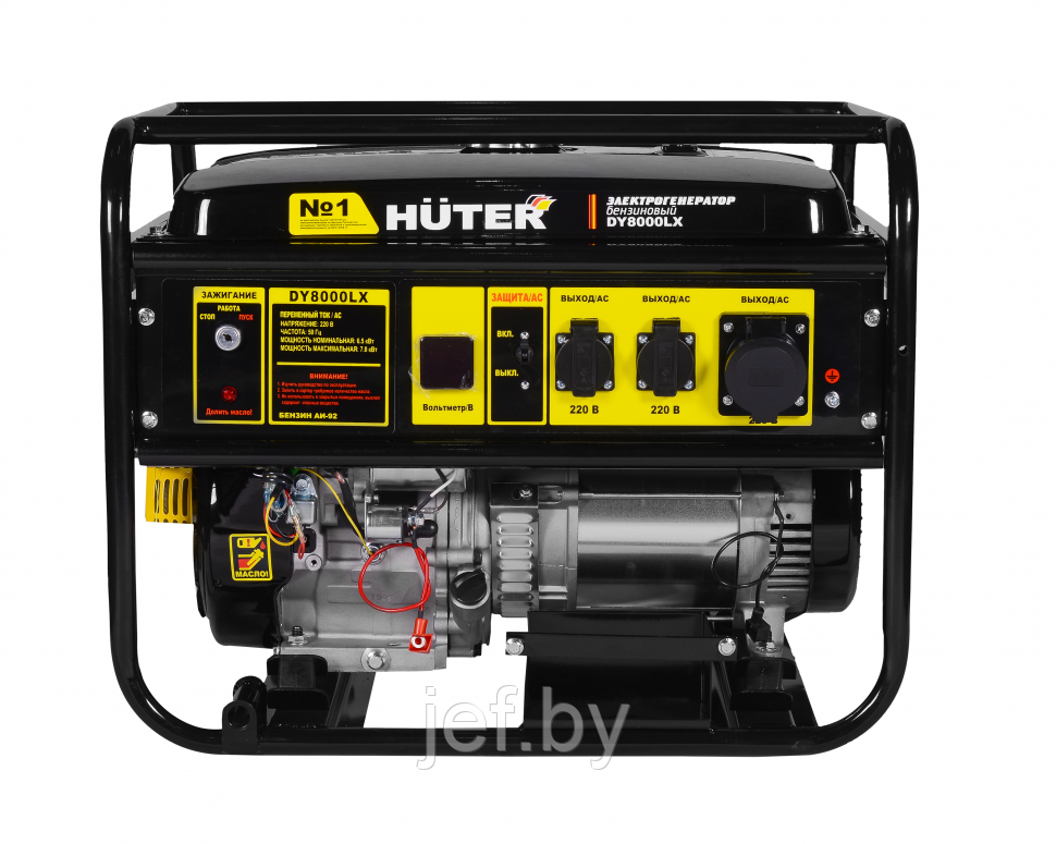 Генератор бензиновый DY8000LX с электростартером Huter 64/1/19 - фото 3 - id-p191907967