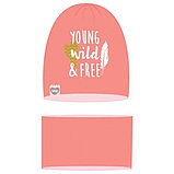 Комплект для девочки (шапка,шарф) модель Y2093-02, фото 3