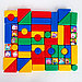 Набор цветных кубиков, "Смешарики", 60 элементов, кубик 4 х 4 см, фото 4
