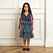 Платье нарядное для девочки KAFTAN, рост 98-104 см (30), цвет серо-синий, фото 6