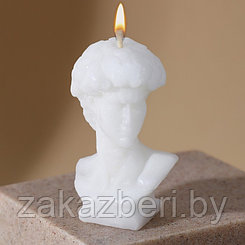 Свеча формовая «Давид», белый, высота 6,5 см