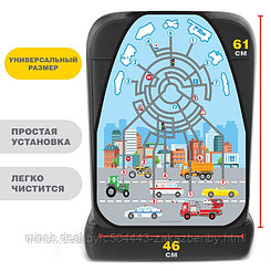 Чехол на сиденье защитный - незапинайка «Лабиринт транспорт» 610х460 мм