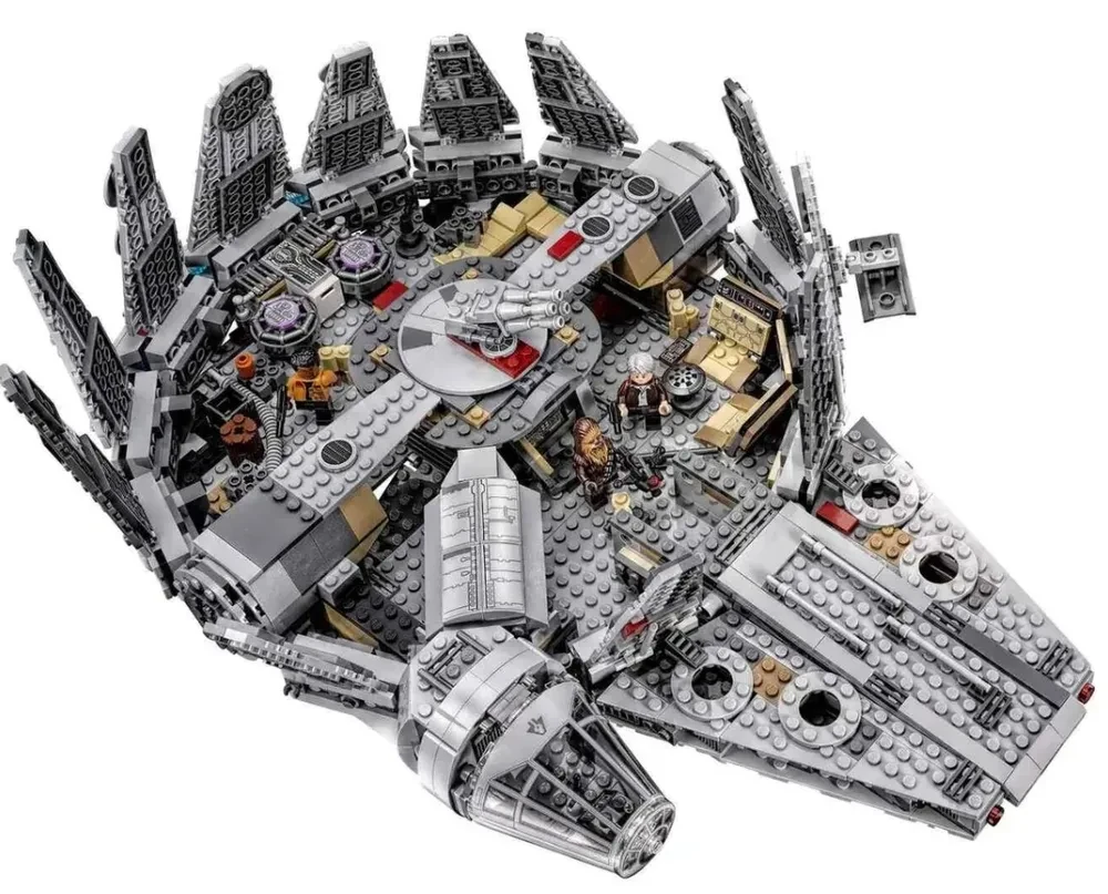 Конструктор QUEEN 19020 Звездные войны (Star Union) Сокол Тысячелетия аналог Lego Star Wars 75105 1381 деталь - фото 4 - id-p194029216