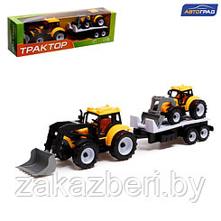 Трактор инерционный «Фермер», с прицепом и трактором