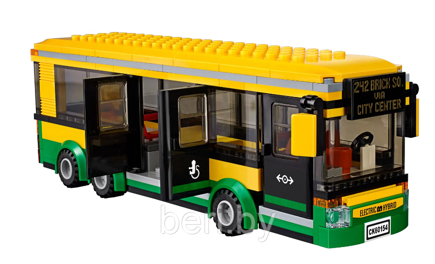 A19079 Конструктор Сити "Автобусная остановка", 377 деталей, аналог LEGO City 60154 - фото 3 - id-p194029583