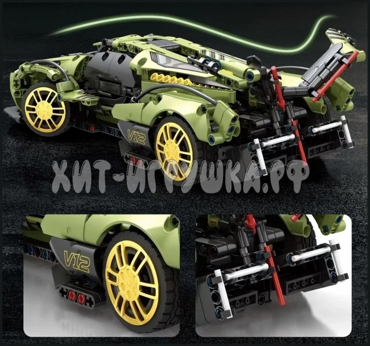 Конструктор Technic Lamborghini V12 Vision GT 49003 1148 деталей - фото 7 - id-p194029948