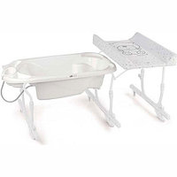 Ванночка с пеленальным столиком CAM Idro Baby Estraibile C518-C247 (Дизайн Тедди, серый)